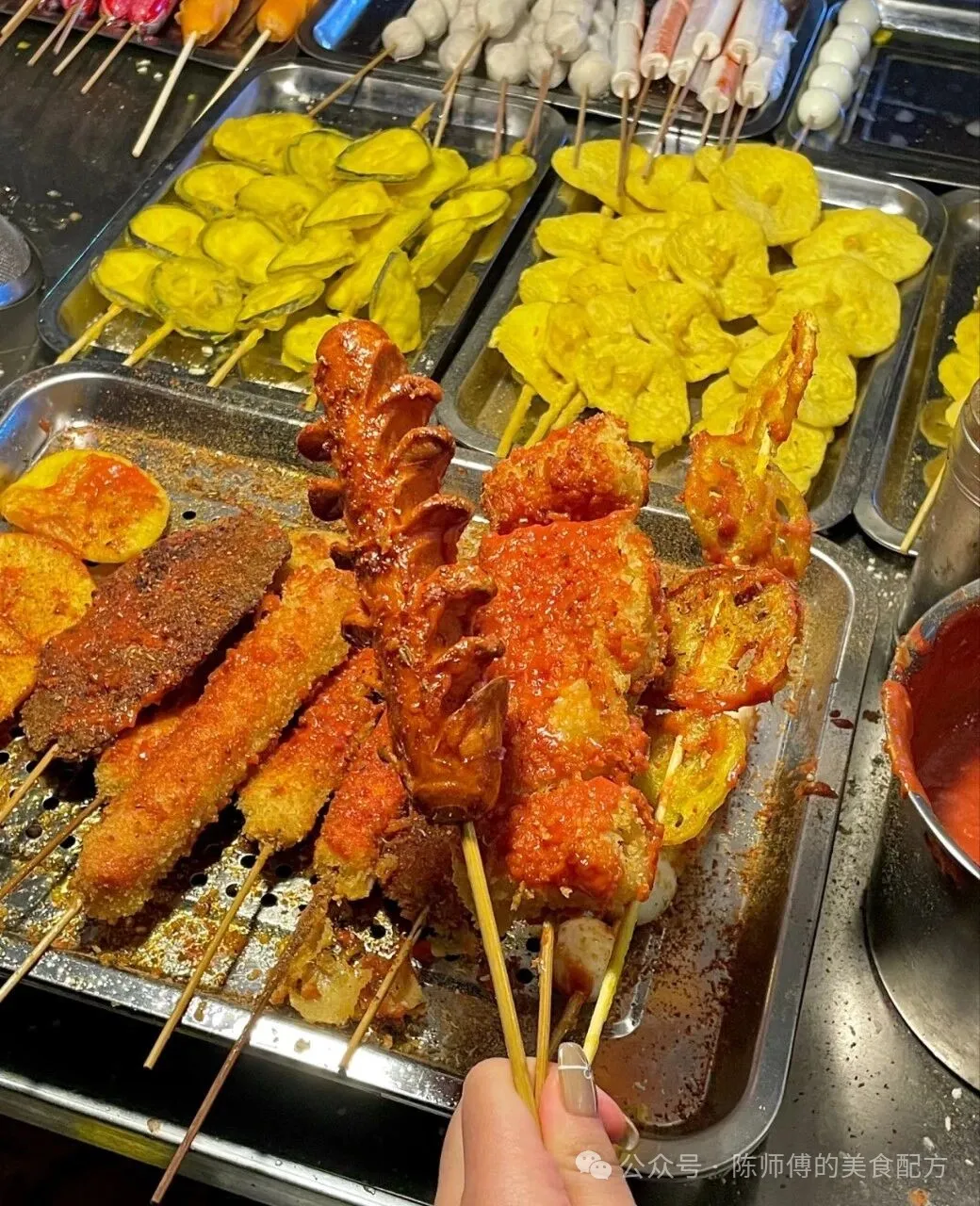 当餐手工炸串商用配方全公开，摆摊开店都能用