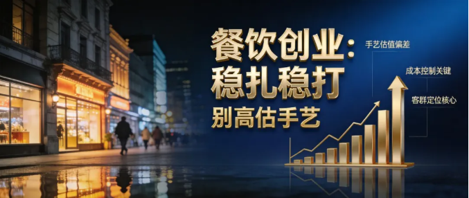 2026年普通人做餐饮：别高估手艺，稳扎稳打才是出路