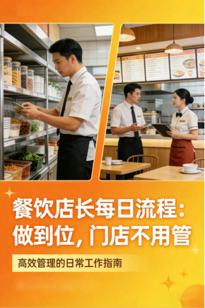 餐饮店长每日流程：做到位，门店不用管