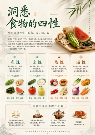 中老年饮食养生，要先懂“食物四性”：很多不舒服，可能不是病，是吃错了