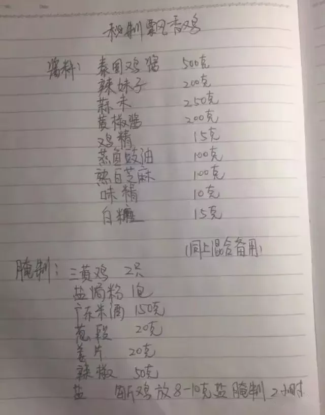 当餐美食17个厨师绝密配方,值得收藏!