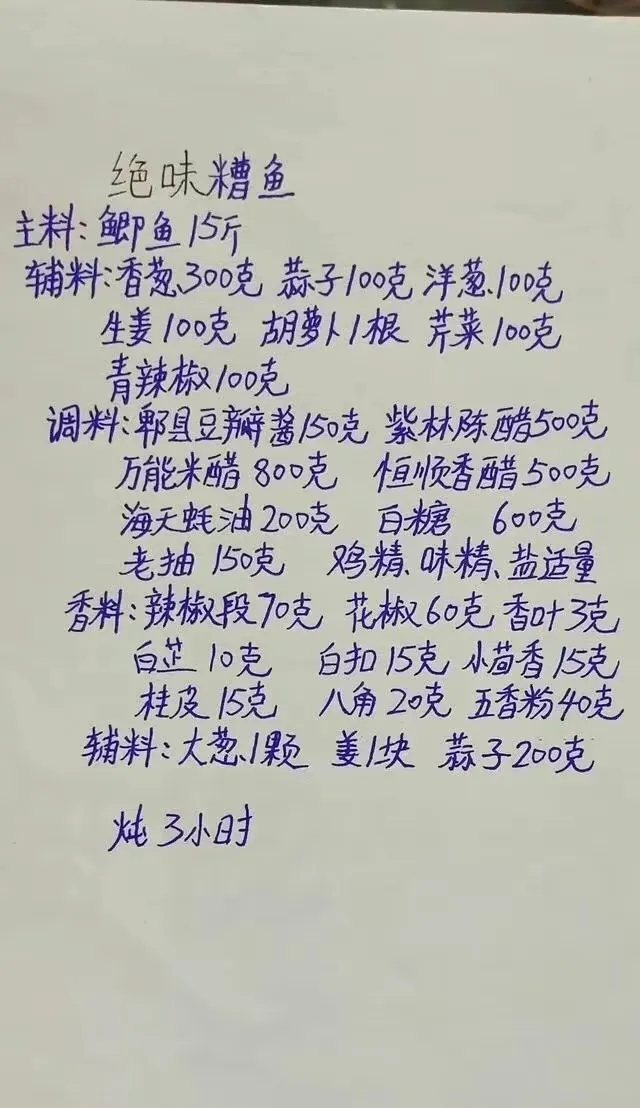 餐饮界老前辈厨师25个配方最值钱,已压箱底20多年,当餐收藏了