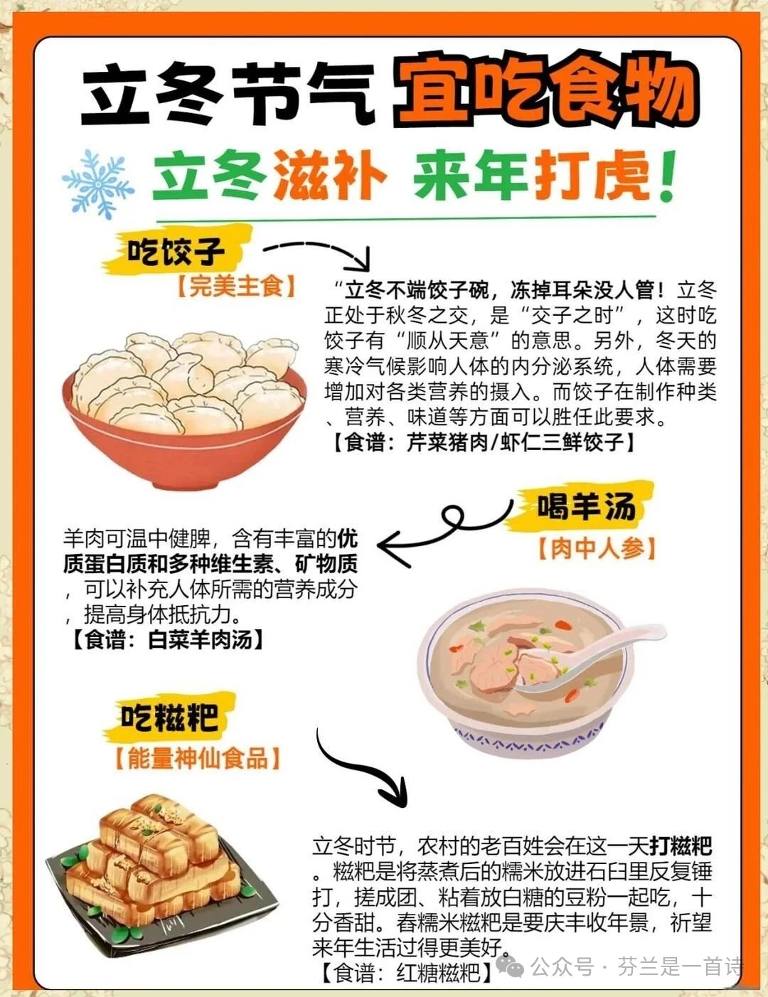 适合立冬当餐吃的美食