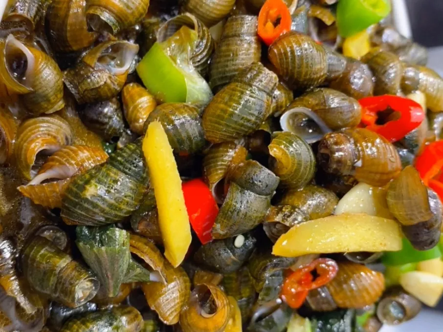 地方特色美食之开化青蛳当餐现做现炒