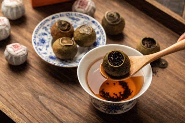 谁能拒绝在寒冬里与一杯温暖的景盛莊有机陈皮茶相遇？