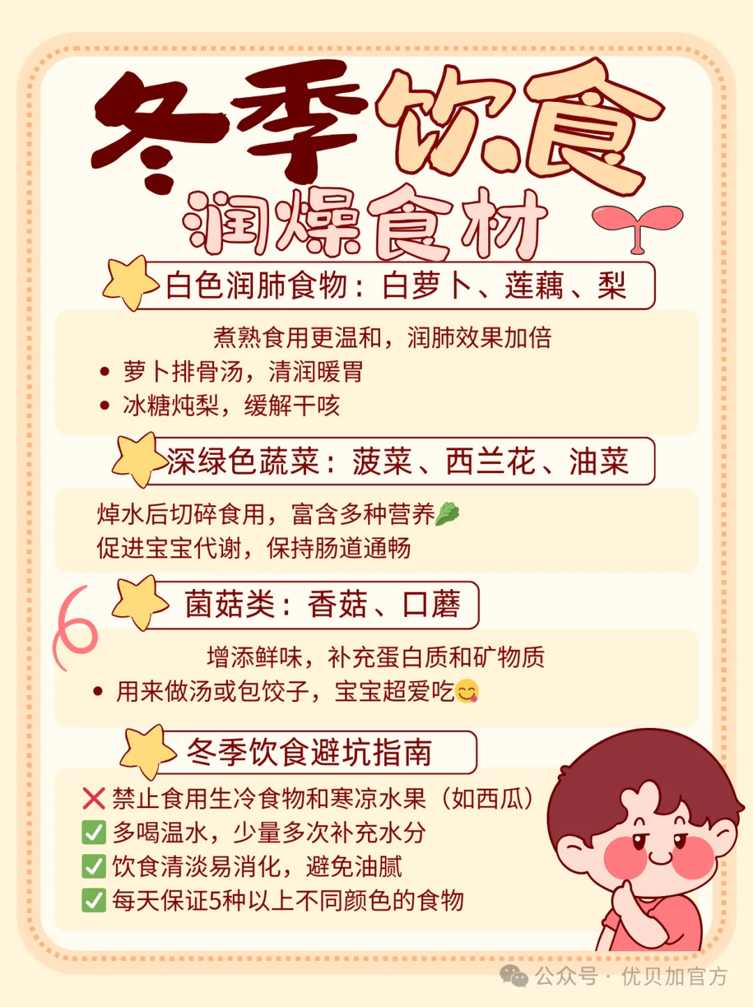 宝宝冬季饮食润燥攻略：润肺食材选择与避坑指南