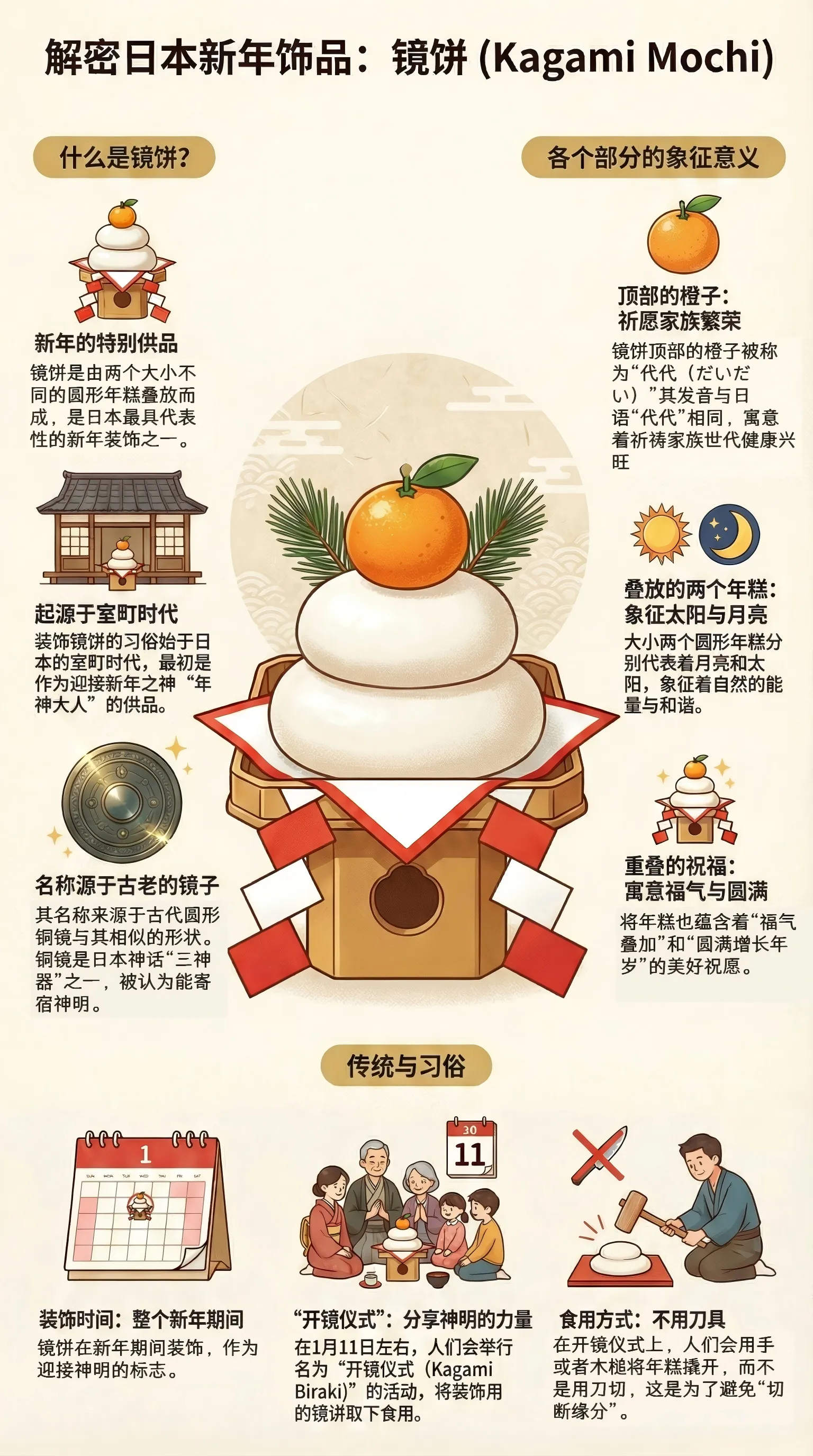 日本超市卖的镜饼，是给人吃还是供奉用的？