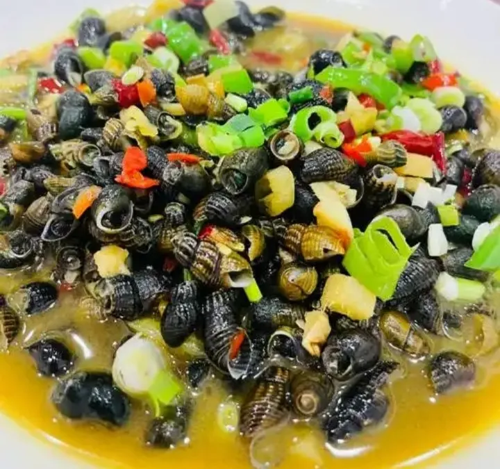 地方特色美食之开化青蛳当餐现做现炒