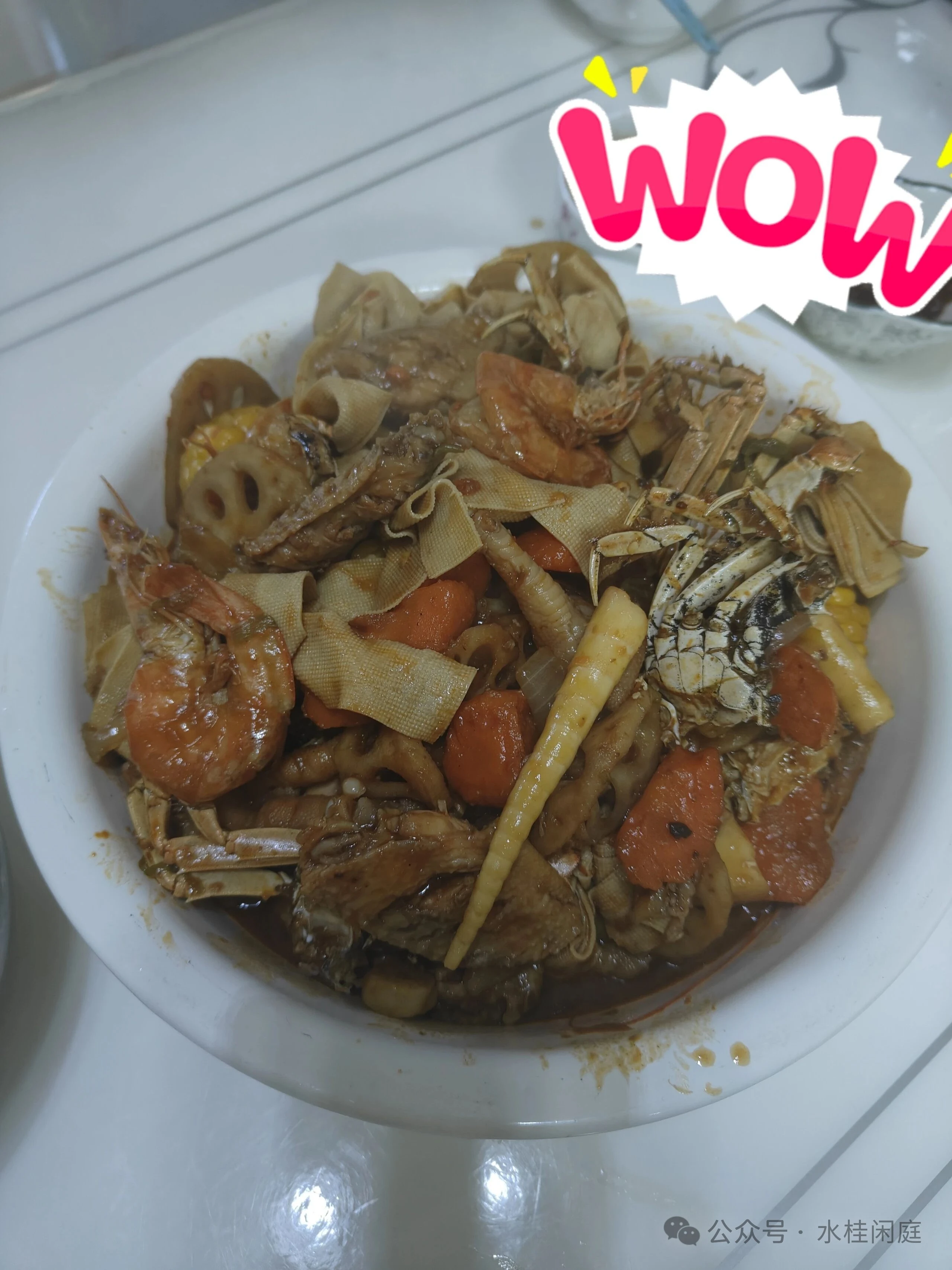 家庭版肉蟹煲做法及食材成本实录