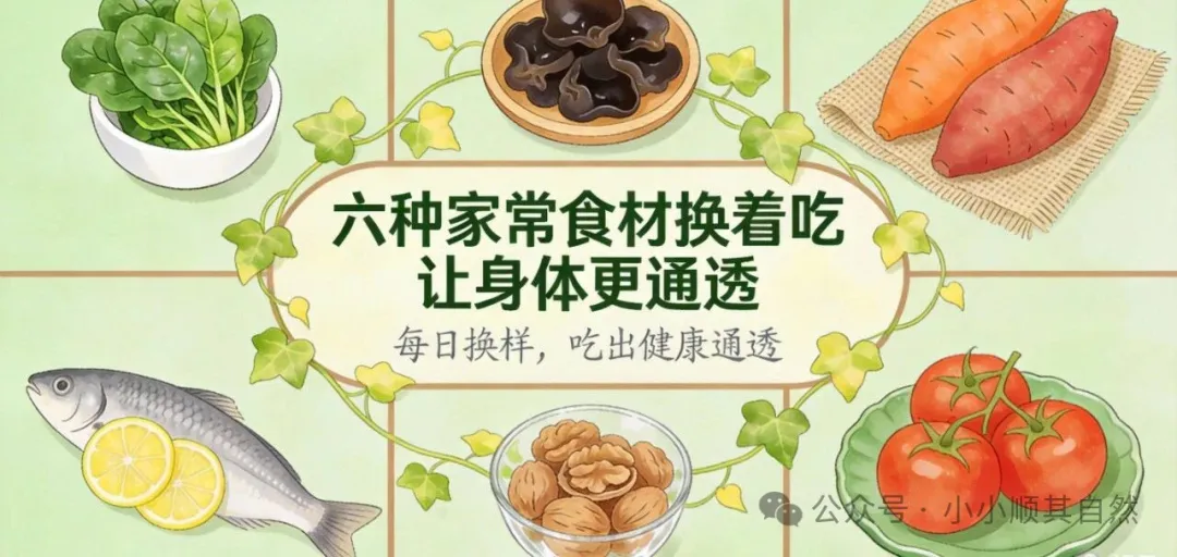六种家常食材，换着吃让身体更通透