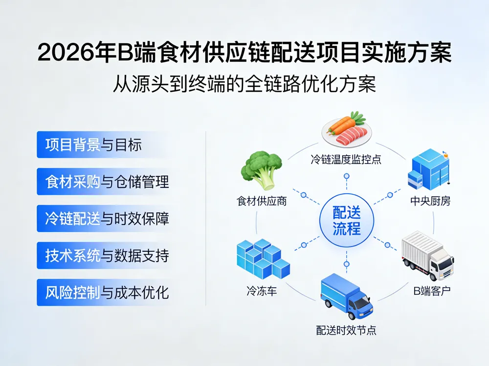 2026年B端食材供应链配送项目实施方案