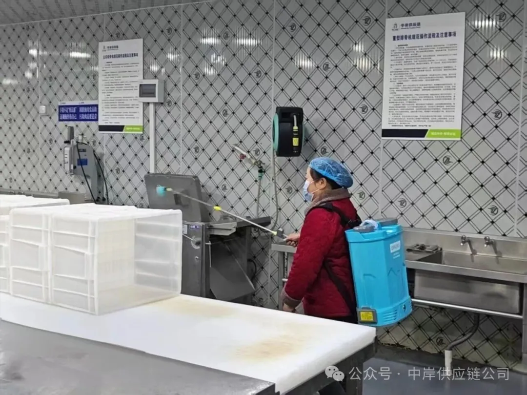 湖北中岸供应链开展节后全域消杀行动