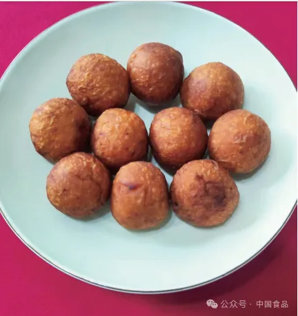 风味独特的油炸红薯元宵