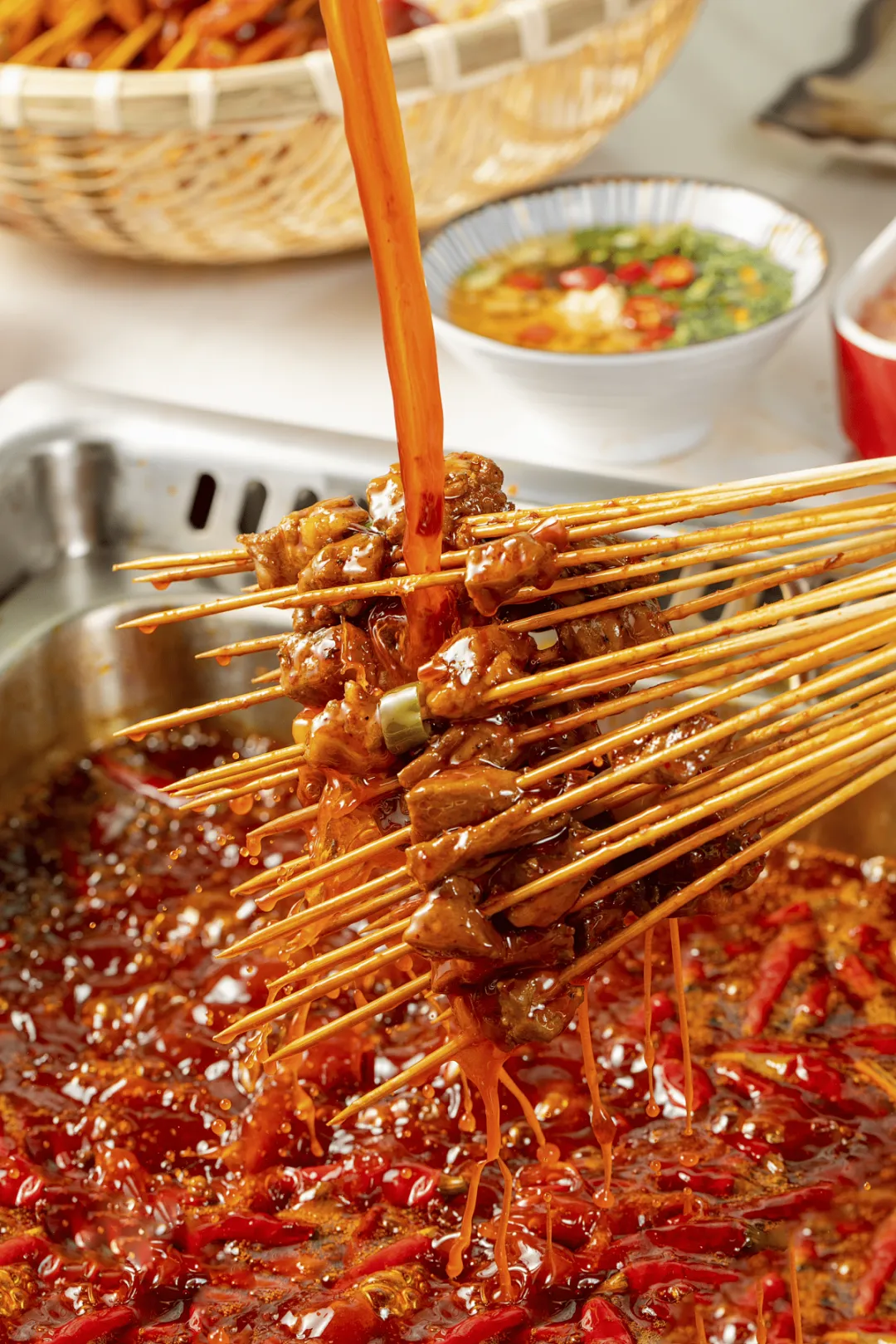 当餐商用爆款冷锅串串:摆摊开店全能型,一料日销千串!