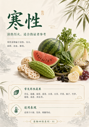 中老年饮食养生，要先懂“食物四性”：很多不舒服，可能不是病，是吃错了