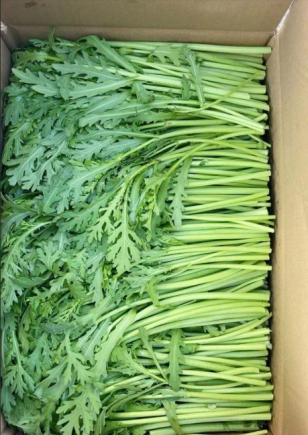 茼蒿，又称蓬蒿、菊花菜、天然养肝菜，是菊科茼蒿属植物的嫩茎叶，被誉为"皇帝菜"